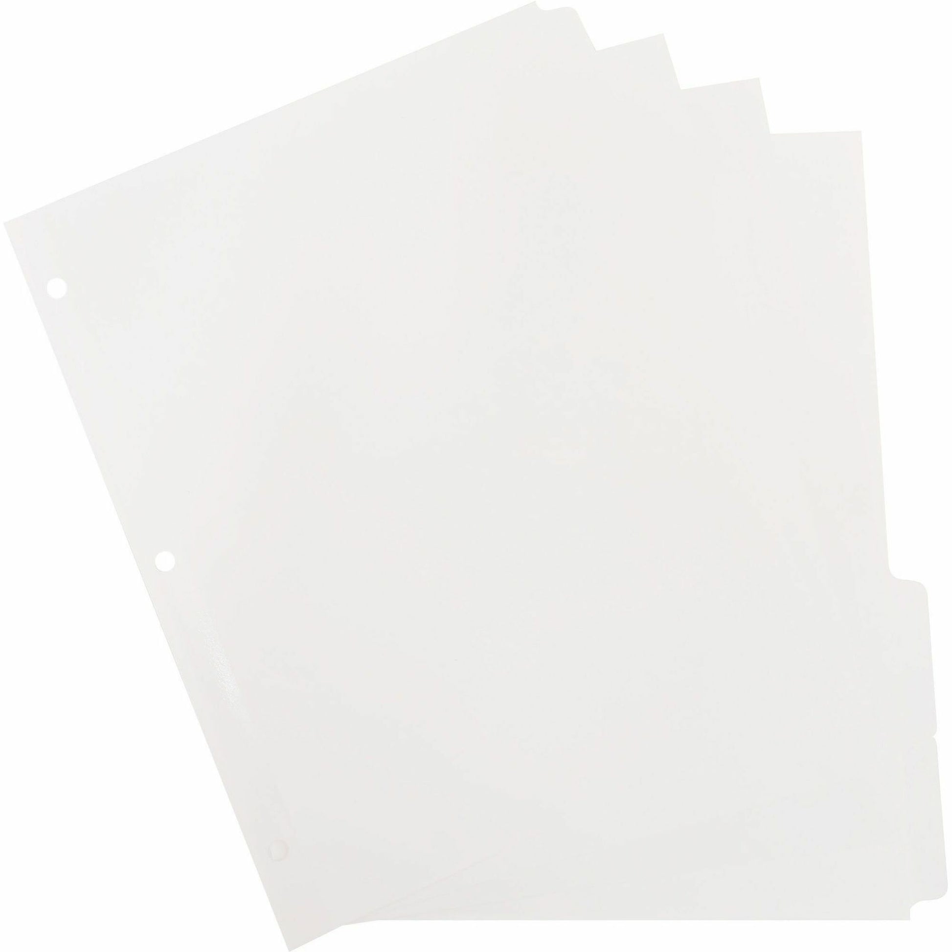 Business Source 3-Ring Plain Tab Indexes