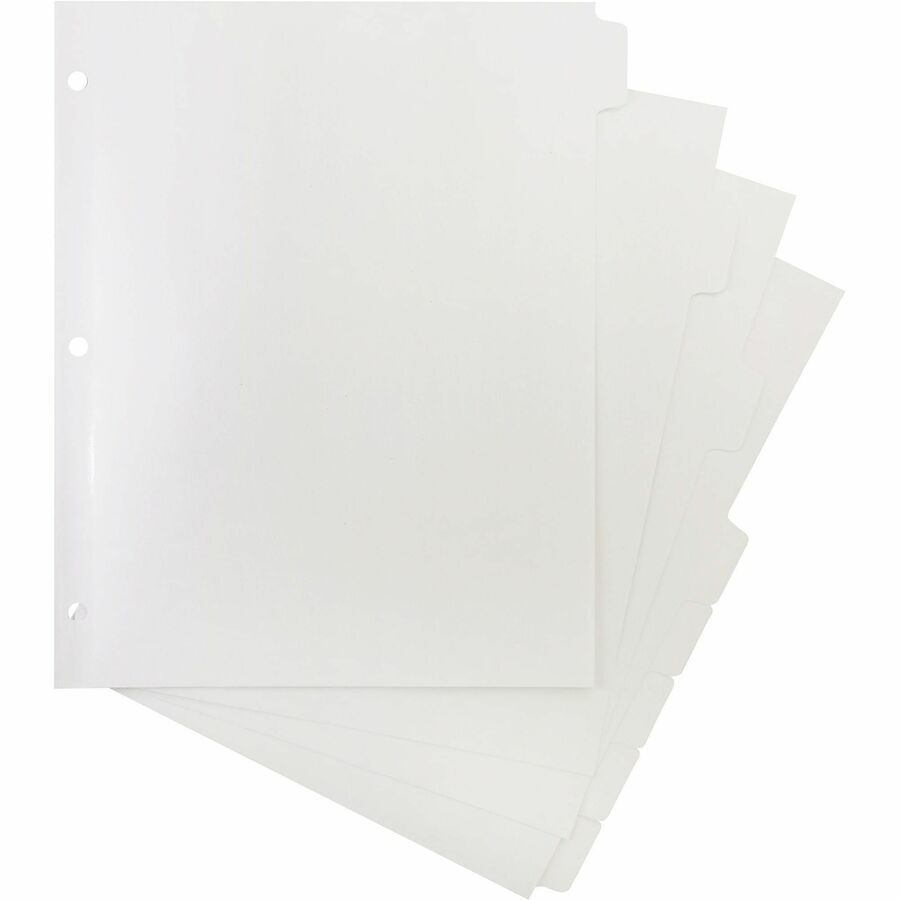 Business Source 3-Ring Plain Tab Indexes - 20071