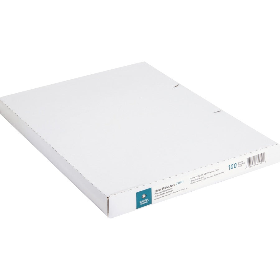 Business Source Top-Loading Poly Sheet Protectors - 74551