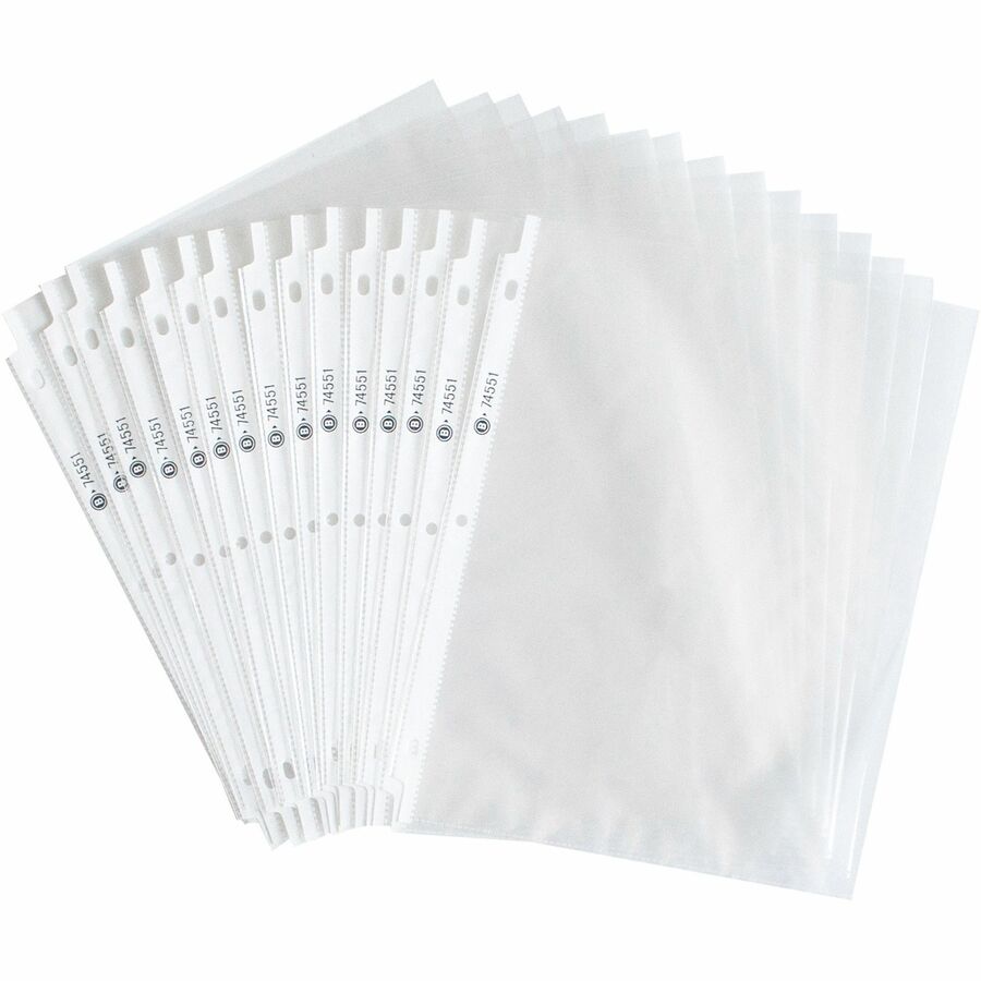 Business Source Top-Loading Poly Sheet Protectors - 74551
