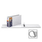 QuickFit Heavy-Duty Landscape 3-Ring Binder, D-Ring, View Binder, 3 Inch, White - 94050