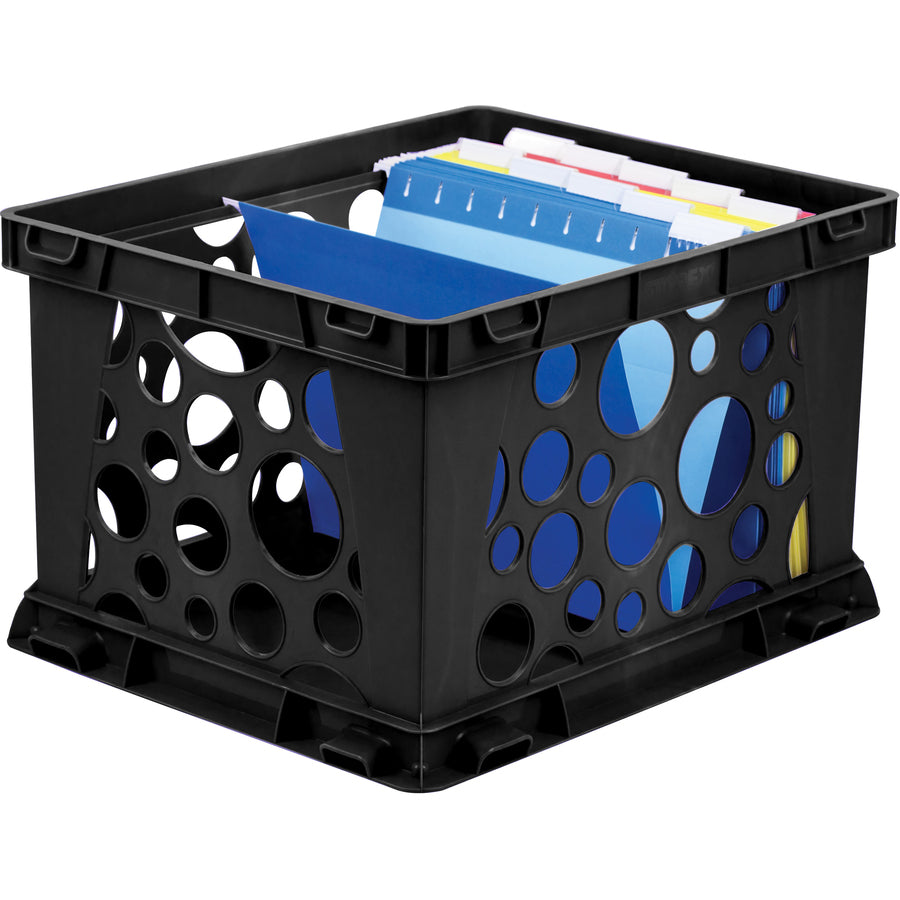 Storex Lightweight Portable File Crate - 61546U03C