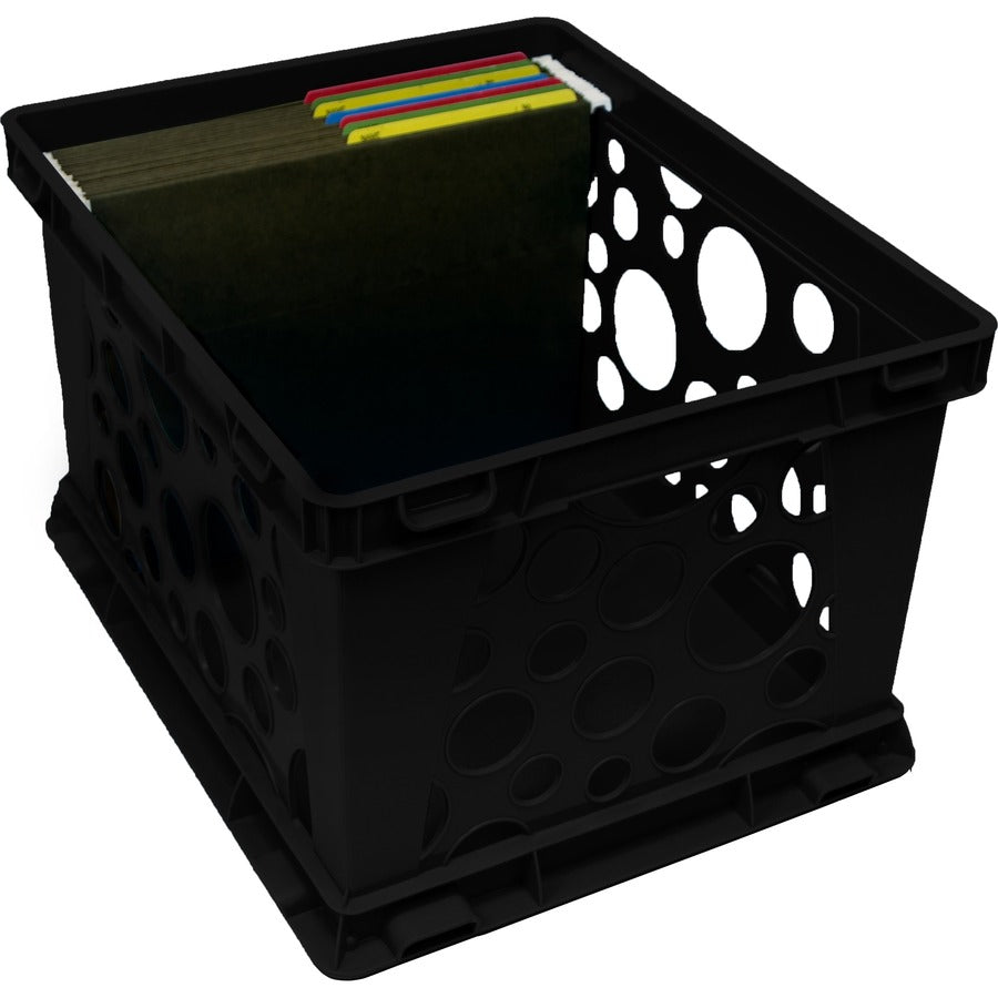 Storex Lightweight Portable File Crate - 61546U03C