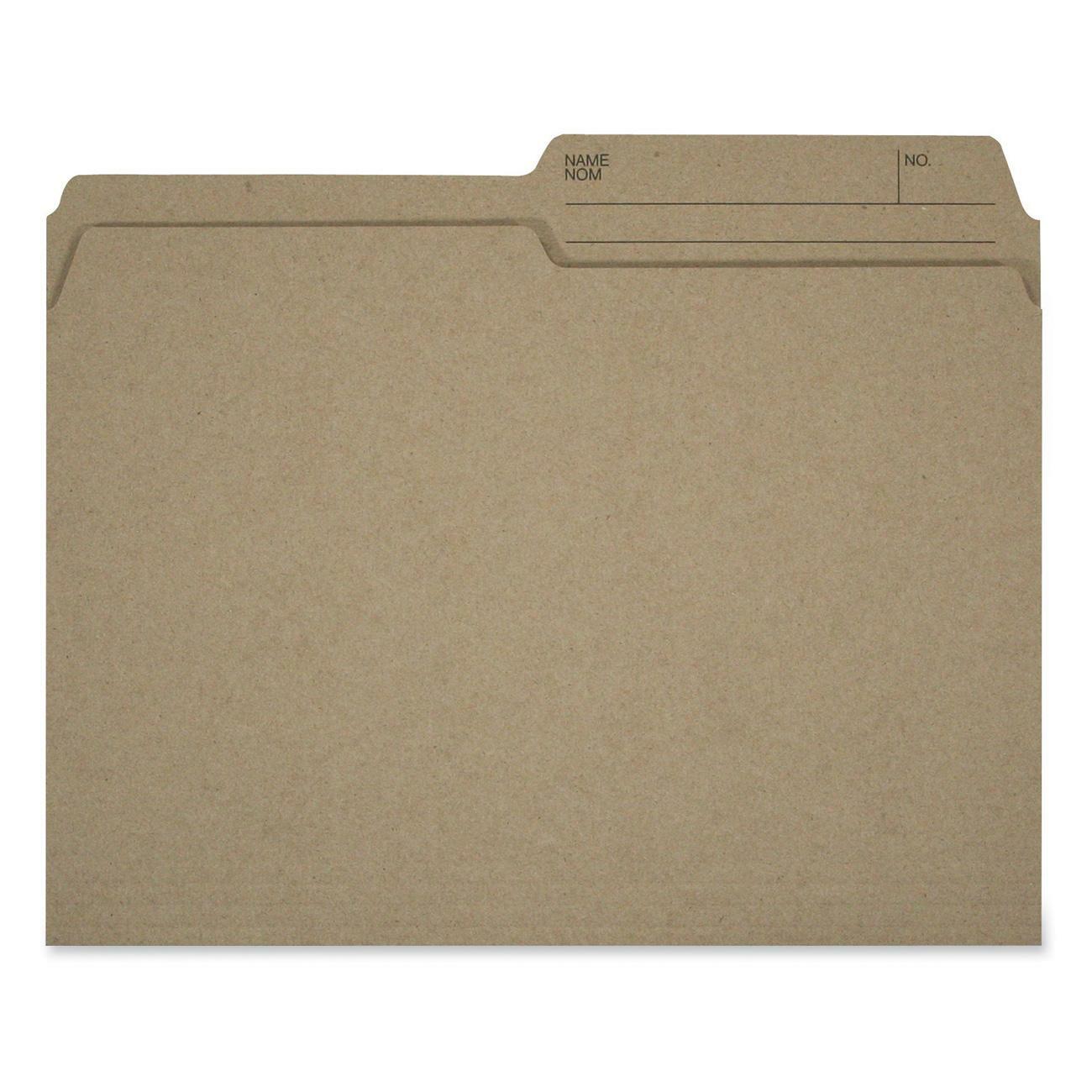Hilroy 1/2 Tab Cut Letter Recycled Top Tab File Folder