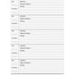 Hilroy 46215 Voicemail Log Book