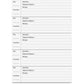 Hilroy 46215 Voicemail Log Book