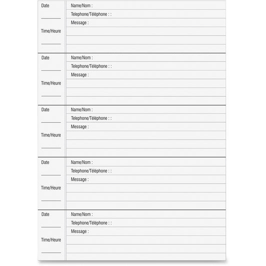 Hilroy 46215 Voicemail Log Book