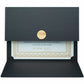 St. James&reg; Elite™ Medallion Fold Certificate Holders, Black Linen with Copper Medallion, Pack of 5, 83570 - 83570