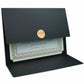 St. James&reg; Elite&trade; Medallion Fold Certificate Holders, Black Linen with Copper Medallion, Pack of 5, 83570 - 83570