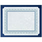 St. James&reg; Presentation Cards/Certificate Holders, Non-Folding, Navy Blue Linen, Pack of 25, 83480 - 83480