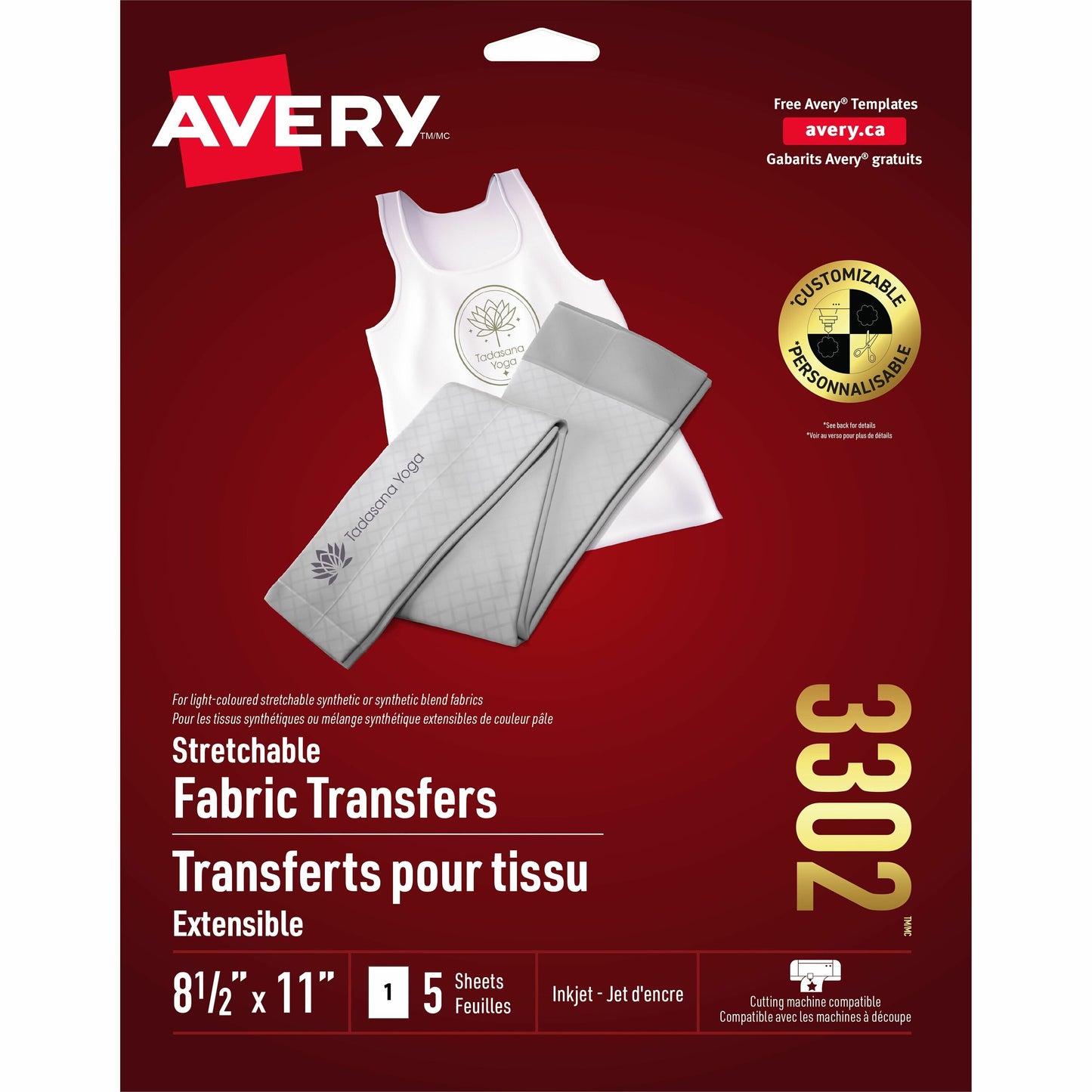 Avery&reg; Stretchable T-Shirt Transfers