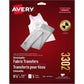 Avery Stretchable T-Shirt Transfers 11" x 8-1/2" , for Inkjet Printers