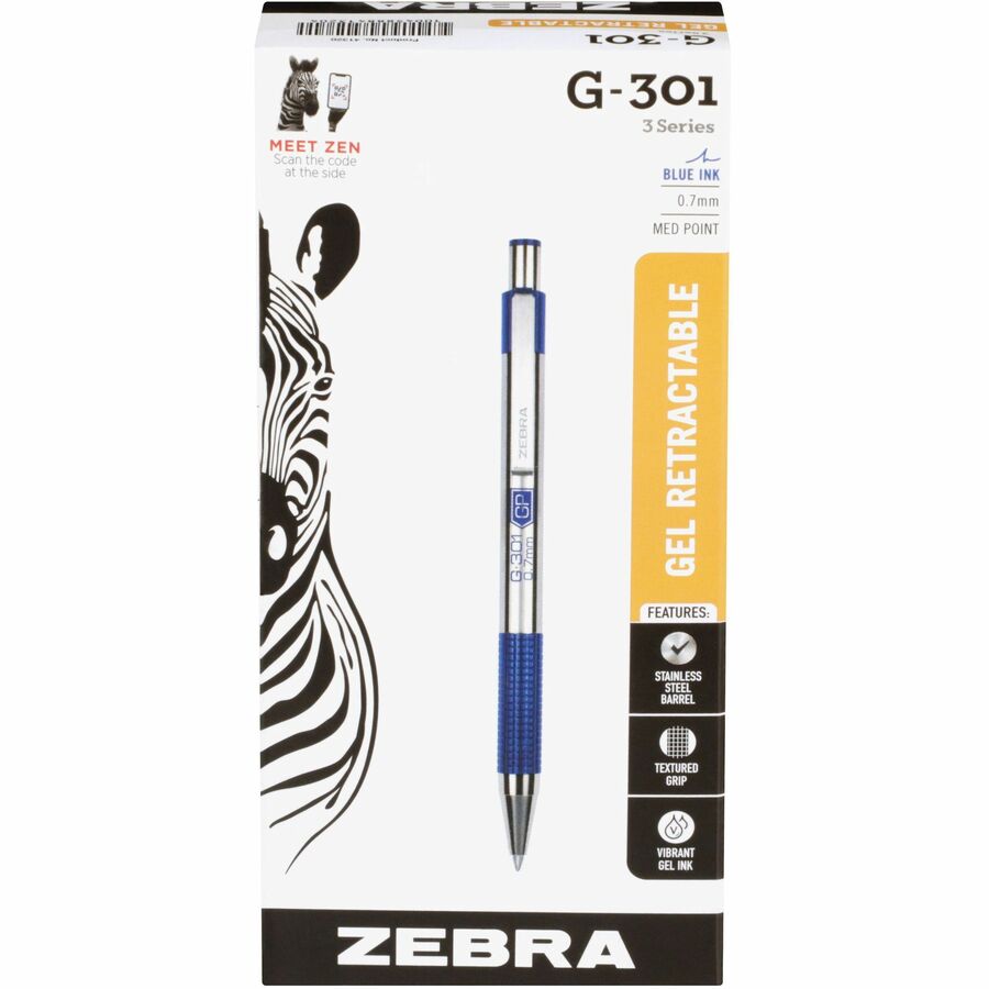 Zebra Pen G-301 41320 Ballpoint Pen - 41320