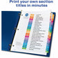 Avery&reg; Ready Index&reg; Table of Contents Dividers for Laser and Inkjet Printers, A-Z - 11125