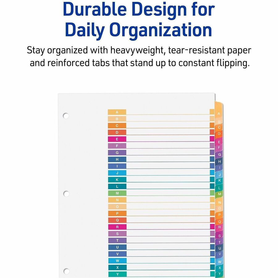 Avery&reg; Ready Index&reg; Table of Contents Dividers for Laser and Inkjet Printers, A-Z - 11125