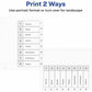 Avery&reg; Ready Index&reg; Table of Content Dividersfor Laser and Inkjet Printers, 8 tabs - 11132