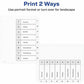 Avery&reg; Ready Index&reg; Table of Content Dividersfor Laser and Inkjet Printers, 8 tabs - 11132
