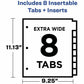 Avery&reg; Big Tab Insertable Extra-Wide Dividers - 11222