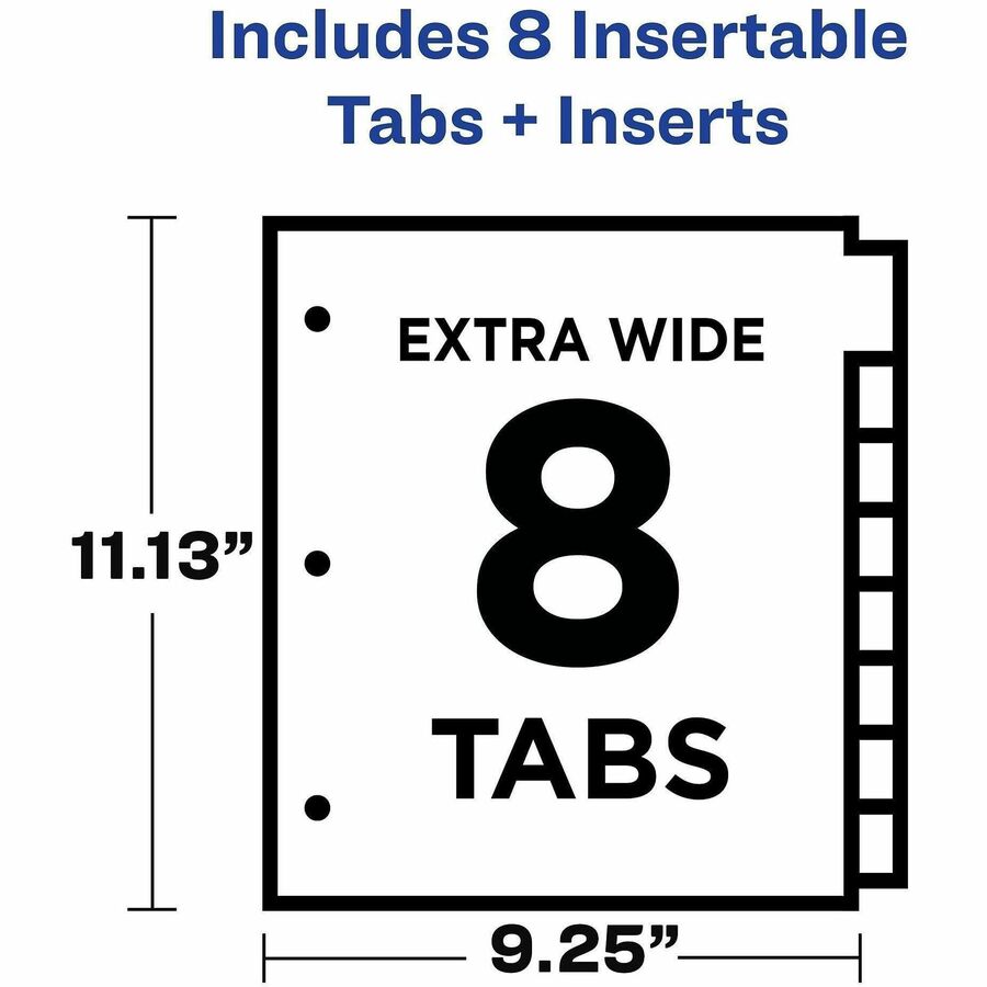 Avery&reg; Big Tab Insertable Extra-Wide Dividers - 11222
