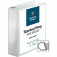 Business Source Basic D-Ring White View Binders - 28443