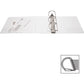 Business Source Basic D-Ring White View Binders - 28444