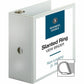 Business Source Basic D-Ring White View Binders - 28445