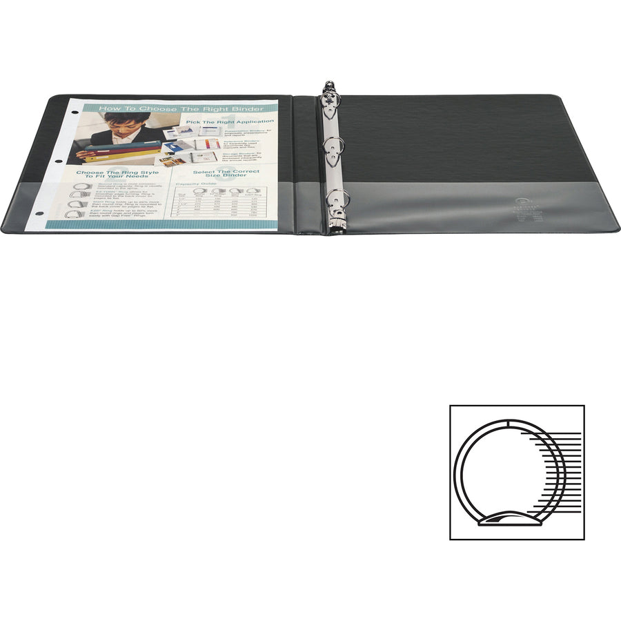 Business Source Basic Round Ring Binders - 28526