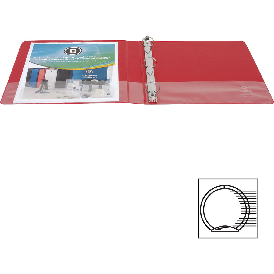 Business Source Basic Round Ring Binders - 28550
