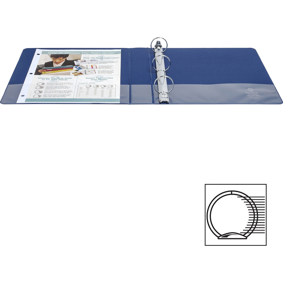 Business Source Basic Round Ring Binders - 28551