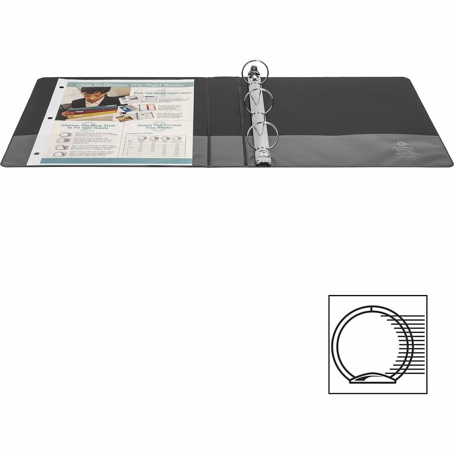Business Source Basic Round Ring Binders - 28552
