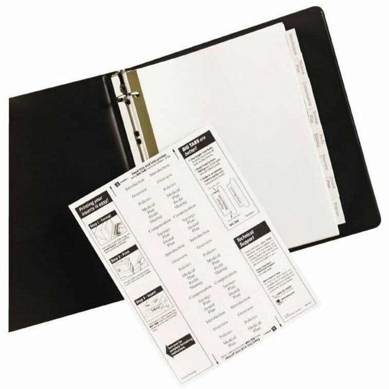 Avery Big Tab™ Insertable Dividers 8 Tabs, for Laser and Inkjet Printers - 11124