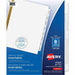 Avery&reg; Big Tab&trade; Insertable Dividers, 8 tabs, 1 set