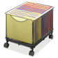 Safco Onyx 5211BL Mesh Rolling File Cube - 5211BL