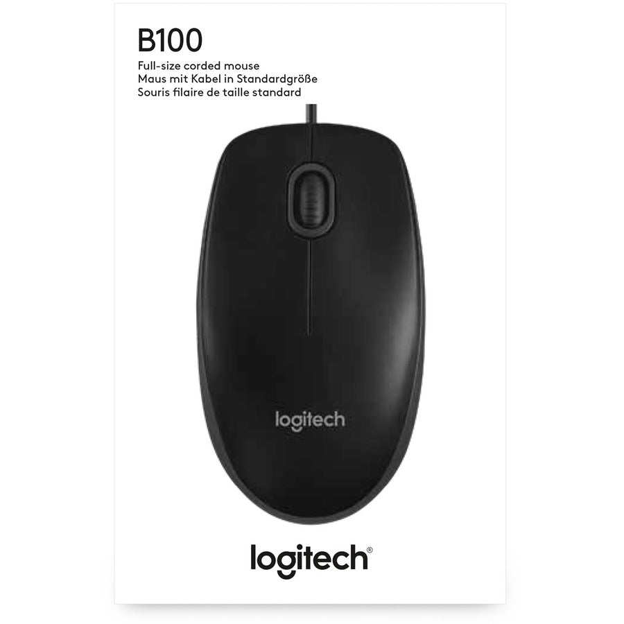 Logitech B100 Optical Mouse Medium - 910-001439