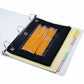 Business Source Insertable Tab Ring Binder Indexes - 36692
