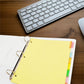 Business Source Insertable Tab Ring Binder Indexes - 36693