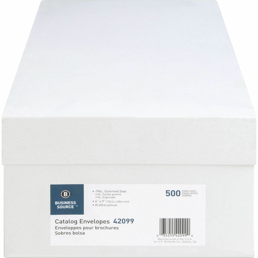 Business Source Durable Kraft Catalog Envelopes - 42099