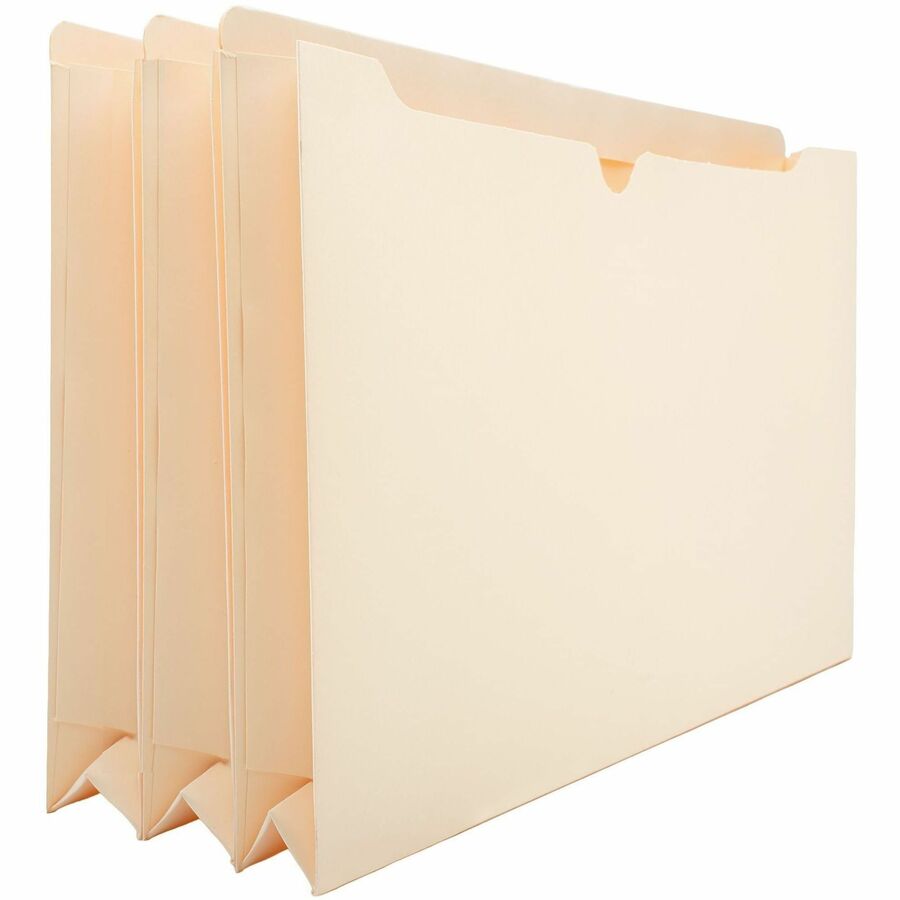 Business Source Straight Tab Cut Legal Recycled File Pocket - 65803