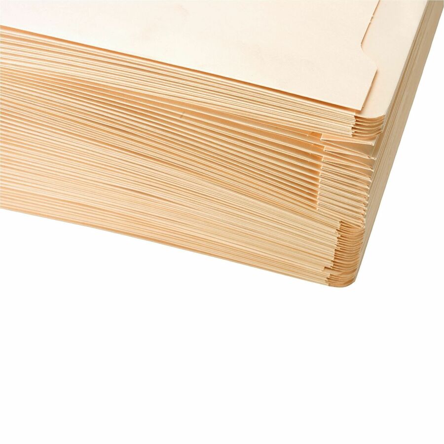 Business Source Straight Tab Cut Legal Recycled File Pocket - 65803