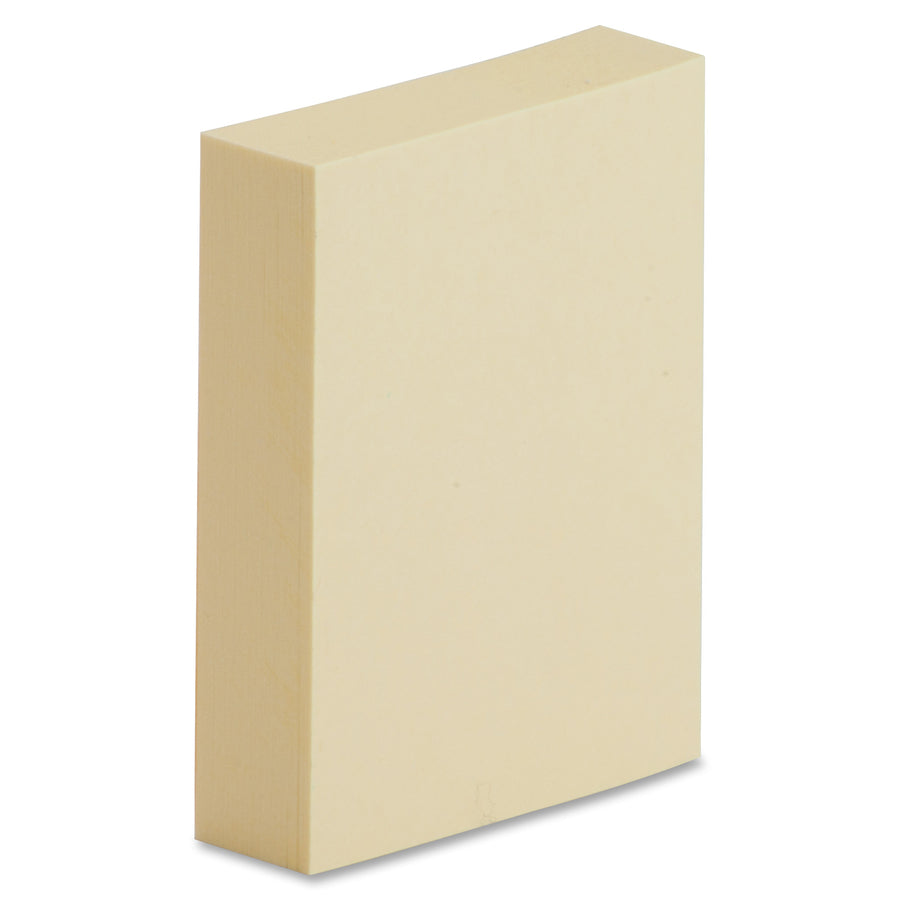 Business Source Yellow Repositionable Adhesive Notes - 36610