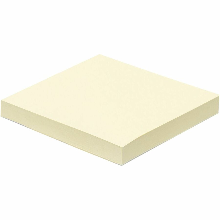 Business Source Yellow Repositionable Adhesive Notes - 36612