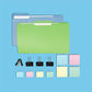 Business Source 3" Plain Pastel Colors Adhesive Notes - 36614