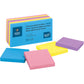 Business Source 3x3 Extreme Colors Adhesive Notes - 36615