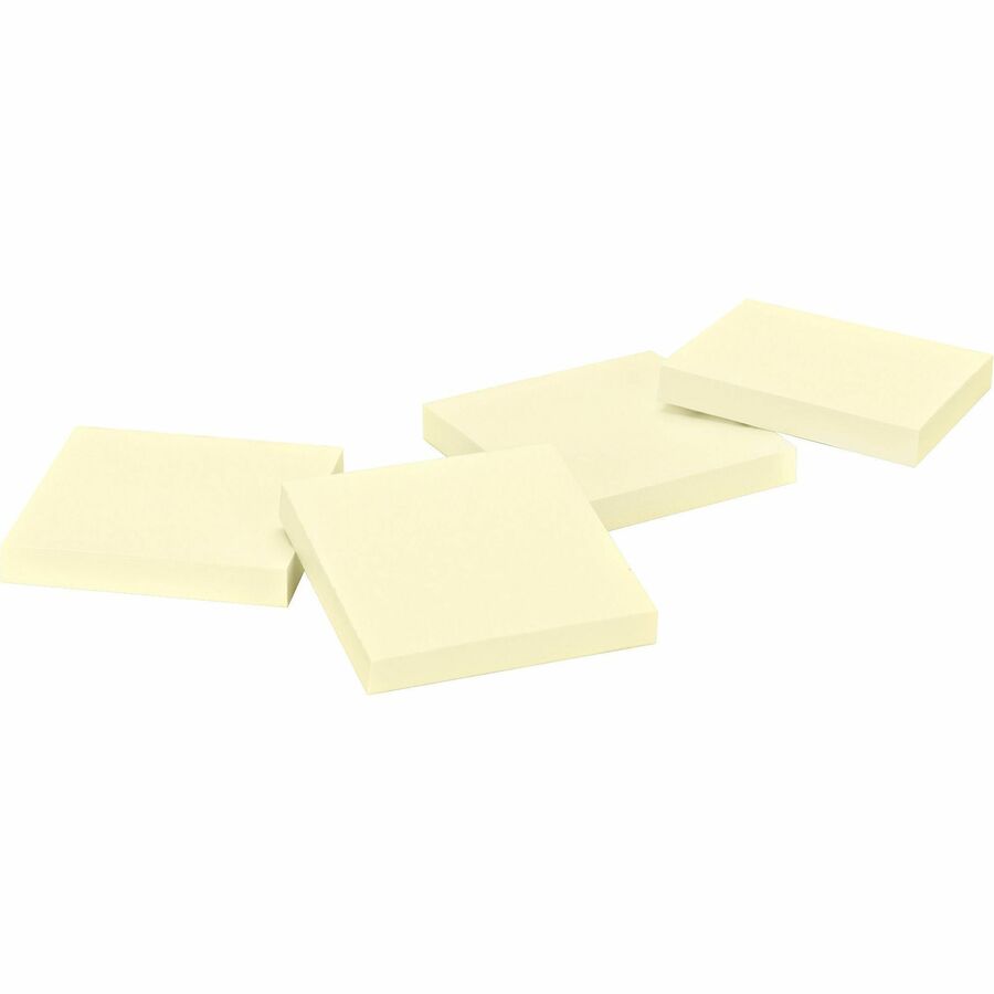 Business Source Yellow Repostionable Adhesive Notes - 36616