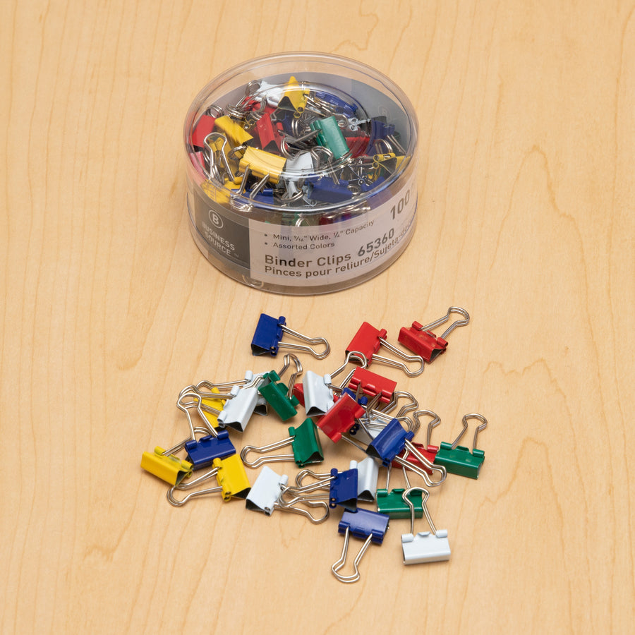 Business Source Colored Fold-back Binder Clips - 65360