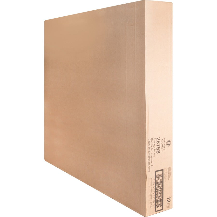 Business Source Lift-off Lid Heavy-Duty Storage Box - 26758