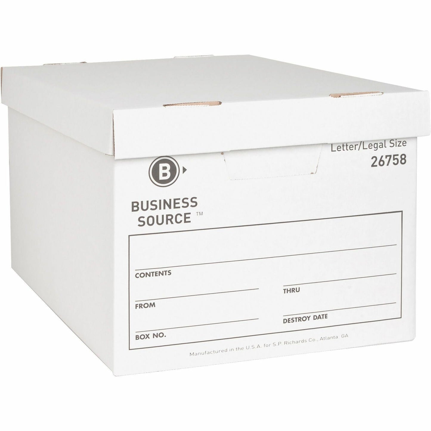 Business Source Lift-off Lid Heavy-Duty Storage Box