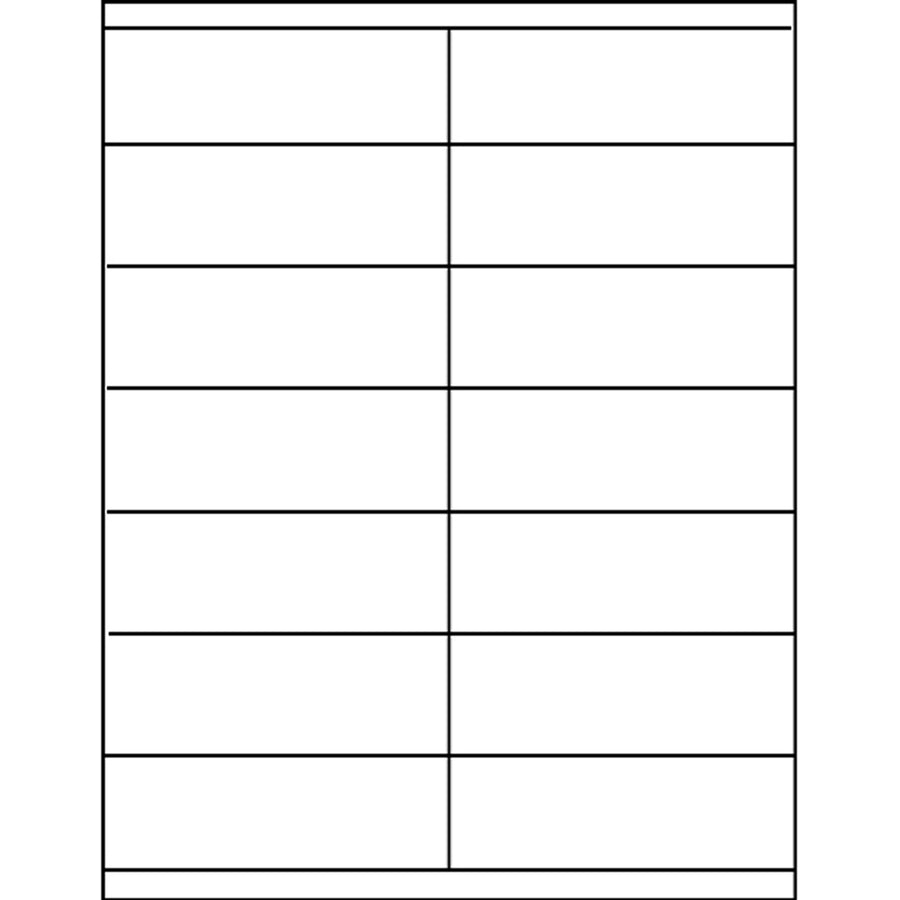 Business Source Clear Return Address Laser Labels - 26124