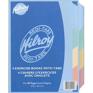 Hilroy 12109 Exercise Book with Redi-Tabs