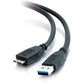 C2G 3.3 USB A to USB Micro B Cable - USB to Micro B Cable - USB 3.0 - Black - M/M